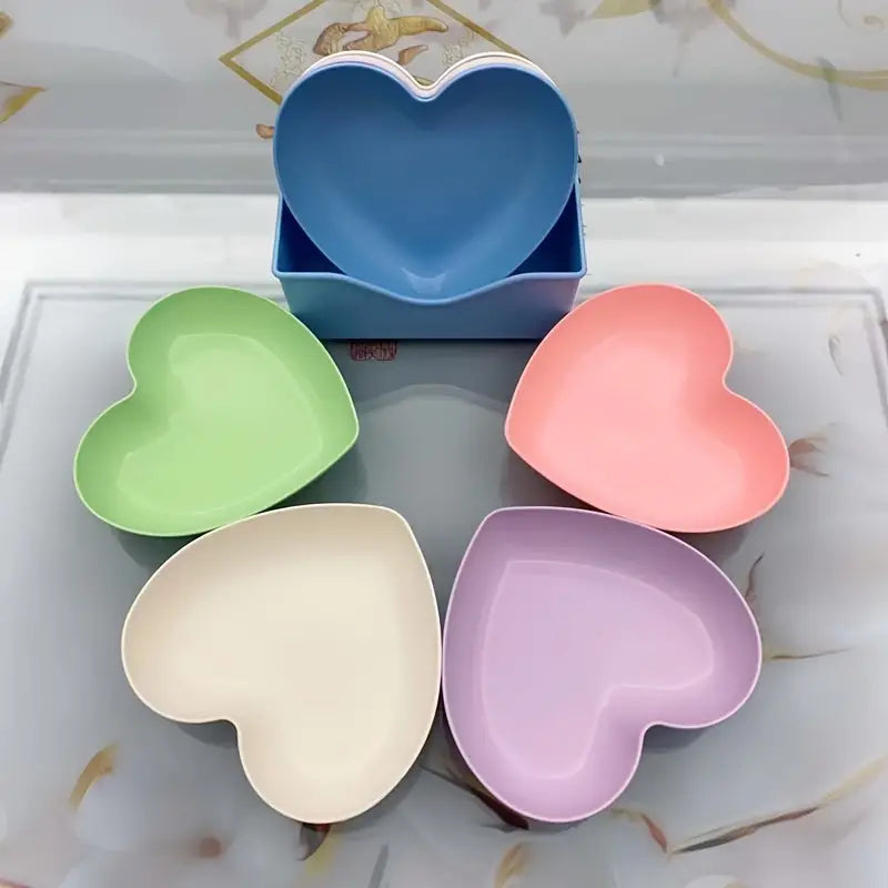 10Pcs  Unbreakable Modern Simple Dinner Plates with Stand